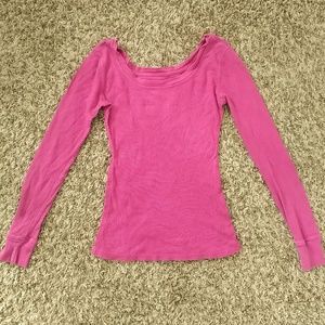Pink long sleeve top
